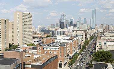 View of Philly from Campus
