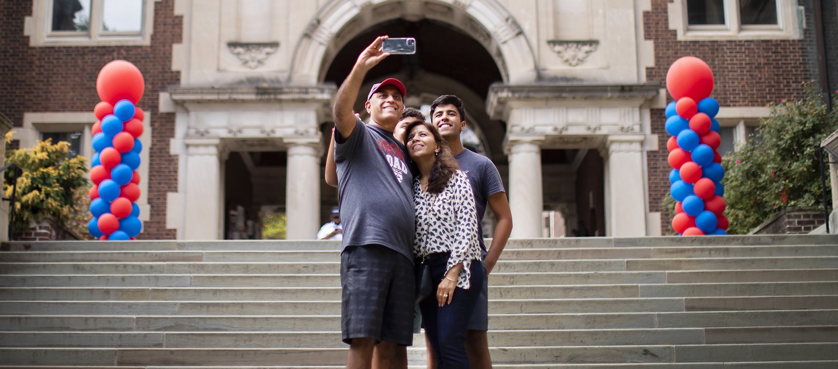 Family Photo in Quad